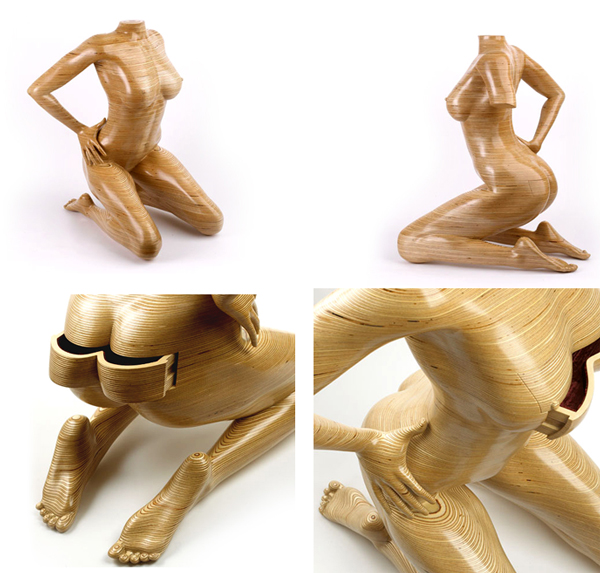 Современная мебель - комод "Женщина на коленях"